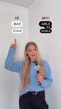 Swedish Hack: English Suffixes in Swedish