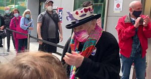 104-year-old Ruth Rosner on casting her vote