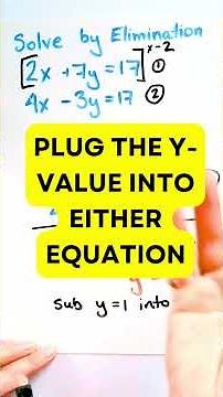 Solve by elimination (Grade 10 - Linear Systems) SUPER FAST