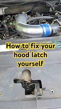 how to fix your broken hood latch by improvising do it yourself