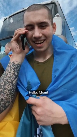17K views · 11K reactions | The first words of Ukrainians rescued from Russian captivity – words of love, overwhelming joy, and relief. These calls are long-awaited moments of connection with loved ones as Russia violates international law by prohibiting communication of captives with their close ones. | Ministry of Foreign Affairs of Ukraine | Facebook