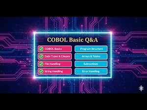 Quick COBOL Q&A | Basic Questions and Answers for Starters
