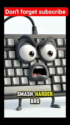 Why Do Humans Smash Keyboards? ⌨️😡 #shorts #funnyshorts #ai #relatable