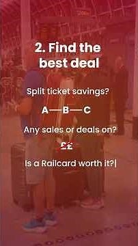 How to save money on train tickets