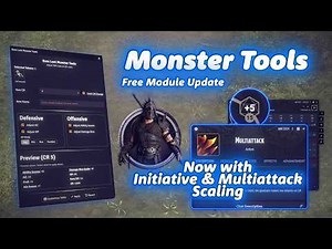 Monster Tools Update | Free Foundry VTT Module, Now with Multiattack and Initiative Scaling