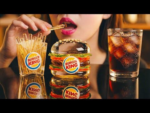 Glass Fries & Fast Food AI ASMR Eating & Cutting Video | Oddly Satisfying P-3