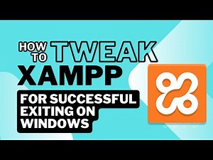How to Install & Configure XAMPP Properly So That It Doesn't Give Error When You Want to Quit It!
