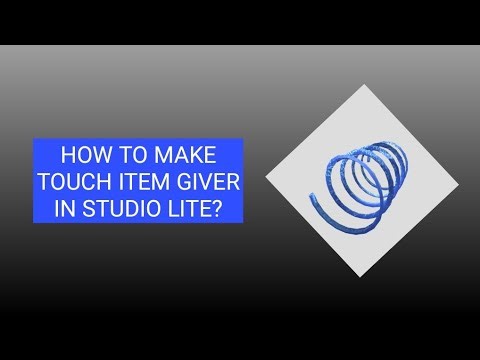 TOUCH ITEM GIVER TOTURIAL IN STUDIO LITE
