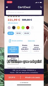¡La Garantía de lo Nuevo, al Precio del Reacondicionado! ¡Con CertiDeal es seguro, es mejor! 💰 Hasta un -70% 📱 Reacondicionado ✔️ 30 puntos de control 👌 Garantía de 24 meses 🇫🇷 Reacondicionado en Francia | CertiDeal