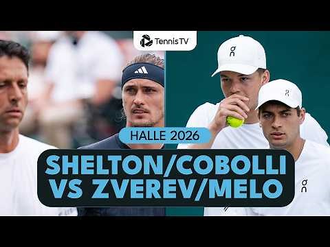 Shelton & Cobolli Take On Zverev & Melo | Halle 2026 Highlights