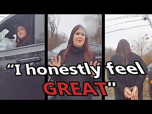 BodyCam DUI Arrest Of Drunk Woman In Midlife Crisis At 25 Drunk Driving To Pick Up Her Child, GEEZ