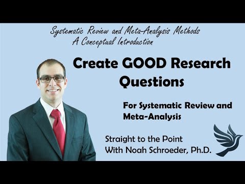 Creating Research Questions for A Review - Straight to the Point (brief lecture)