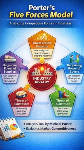 Porter's Five Forces model|Strategic management| MBA study material 📚
