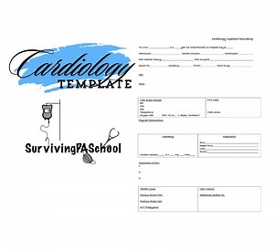 Cardiology Template PDF - Etsy