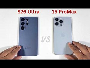 Samsung Galaxy S26 Ultra vs iPhone 15 Pro Max SpeedTest and Camera Comparison