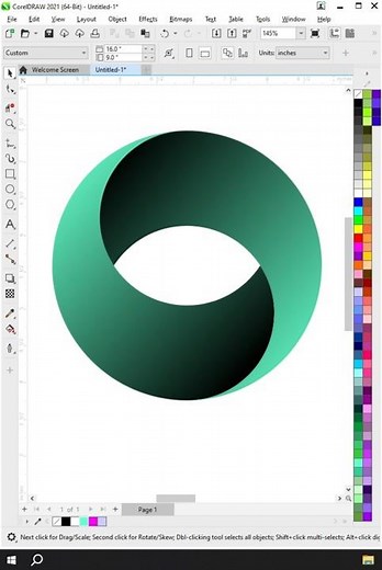 Coreldraw Tutorial - 3d Circle Design ideas For More Tips