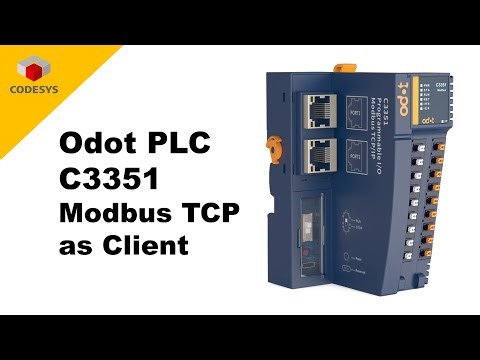Odot PLC || Odot Codesys PLC C3351 Modbus TCP as Client