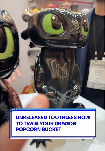 Unreleased Toothless Popcorn Bucket from HTTYD
