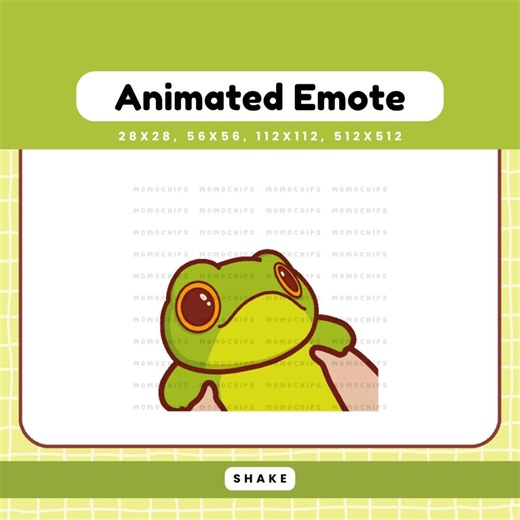 Frog Streaming Emote Animated, Twitch Toad Dance Hype Shake Streamer Vtuber Decor - Etsy