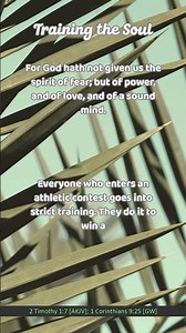 Training the Soul #selfdiscipline #selfcontrol #bible #faith #scripture #verse