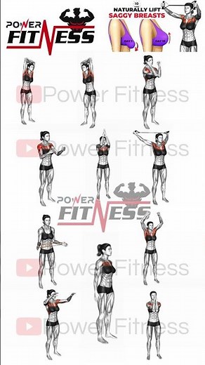 10 Min Breast Lifting and Tightening Exercise - Breast Lift Home Workout By Power Fitness