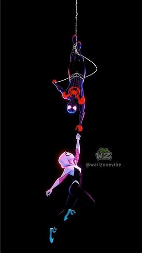 🕷️ Miles Morales x Spider-Gwen Live Wallpaper 4K | Beyond The Spider-Verse AMOLED Setup 💜
