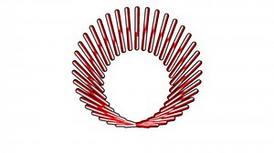 Motion background with moving geometric shapes (full HD 1920x1080 24 Fps).