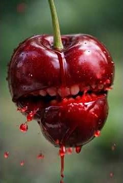 Cherry Eating Cherry ASMR | Fruit Benefits #Shorts