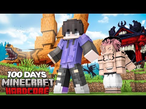 I Survived 100 Days as NARUTO & GOJO SATORU in Minecraft Hardcore