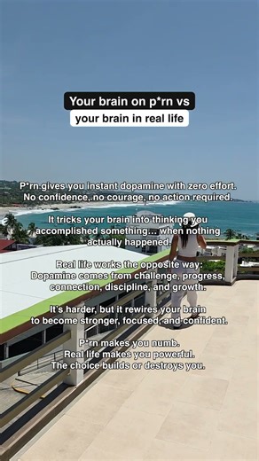 Your brain on corn vs your brain in real life. The difference is huge