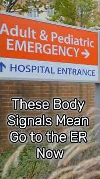When to Rush to the ER These 7 Signs Tell You #emergency #health #danger