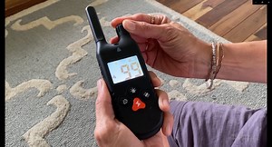 Watch dog shock collar with remote adjustable level on Amazon Live