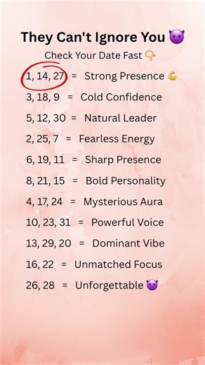 "That's Why They Notice You"😈