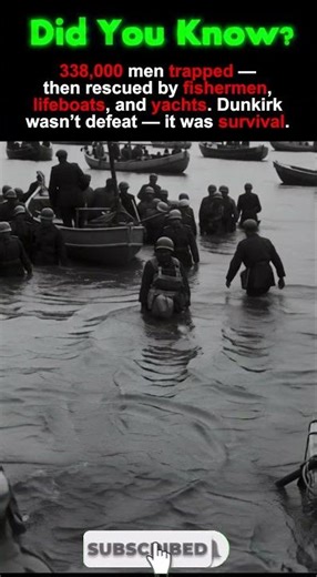 The Miracle of Dunkirk: How 338,000 Soldiers Escaped Impossible Odds #scary #historyshorts #history