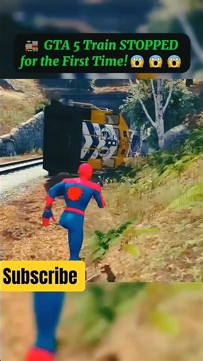 Gta 5 train stopped 😱😱 #gta5 #gtaonline #shorts #gamingcommunity