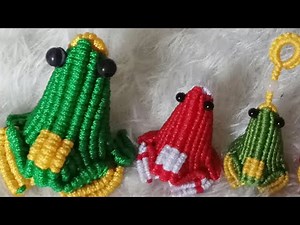 二手工编绳 青蛙 macrame DIY ANIMAL THE FROG 青蛙