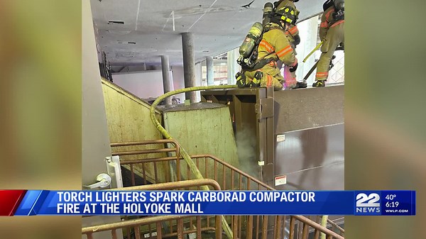 Crews put out cardboard compactor fire at Holyoke Mall