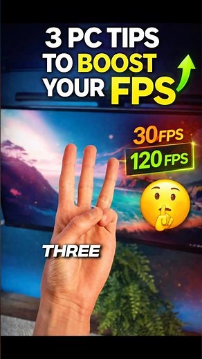 3 PC TIPS to BOOST your PCS FPS 🤫