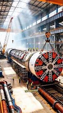Inside the World’s Largest Tunnel Boring Machine: The Mega-Making Process! 🏗️😱#shorts
