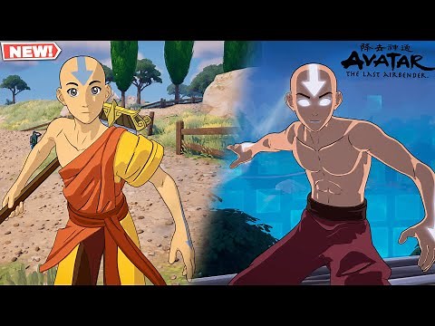 Fortnite AANG SKINS GAMEPLAY! 🔥 (Aang & Avatar State Aang Outfits)