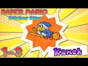 Paper Mario Sticker Star - Walkthrough Part 4 - World 1-3 Water's Edge Way