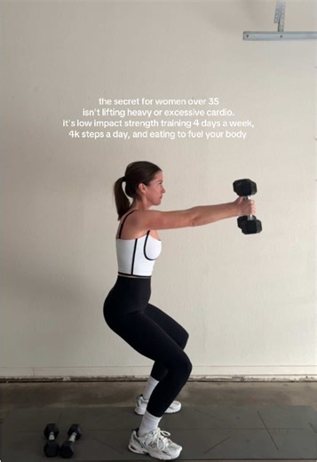 That’s not even a hot take — that’s the cheat code. Over 35, the secret sauce really is: •Strength training → protects muscle, bones, metabolism, hormones, confidence… basically everything •4k steps a day → realistic daily movement •Healthy eating (not perfect eating) → protein, fiber, and no restriction What women forget is that it’s not about doing more, it’s about doing the right things consistently. #womenover35 #workoutsforwomen