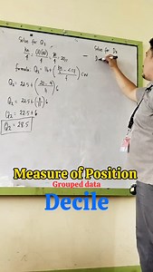 18 reactions | Measure of Position Grouped data Decile #reels #teacher #fbreels #math #fyp #reelsinstagram #fb #fypシ゚viralシ #teachersofinstagram | Moises Carlos | Facebook