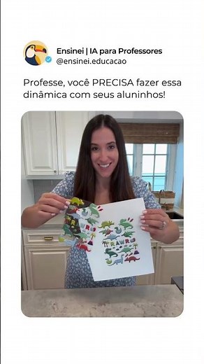 ➡️ Prof! Que ideia incrível para aplicar em sala de aula! Já salvou né, prof? #dicasparaprofessores