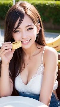 her and her food date#lookbookhip #aiグラビアまとめ #ai美女グラビア #aiビキニ #ai美人 #グラビア人気写真 ##美少女 #몽손ai #banana