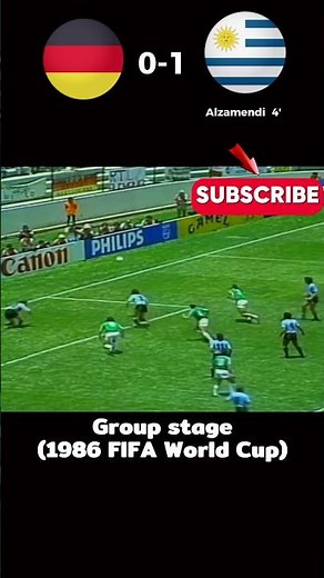 Uruguay vs West Germany world cup 1986 highlights