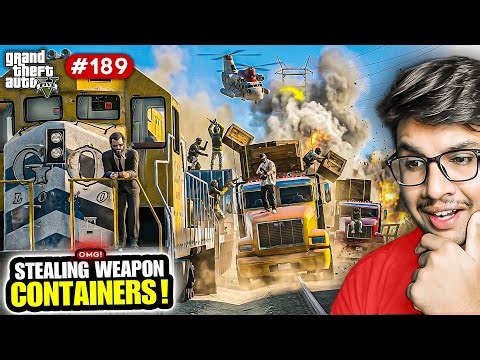 WE ROBBED THE BIGGEST WEAPON TRAIN | GTA V GAMEPLAY #189