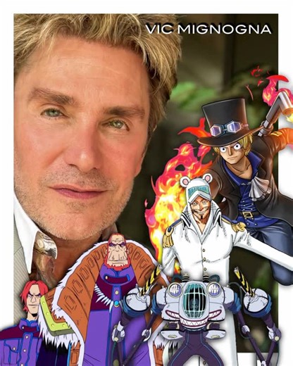 Vic Mignogna on Instagram: "On my way to @invicta_collectibles with my new One Piece photo! People were asking why I didn't put the other characters I played on the picture… So I did!"