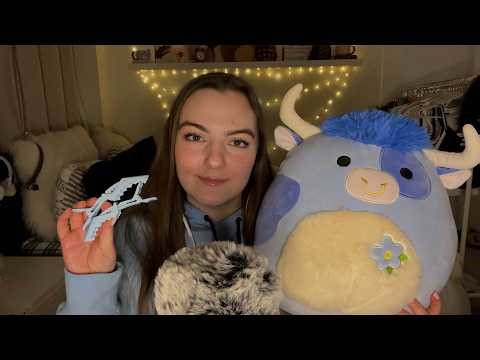 ASMR | Blue Trigger Assortment 🦋🩵🦈 Scratching, Hair Care, Negative energy plucking & more!