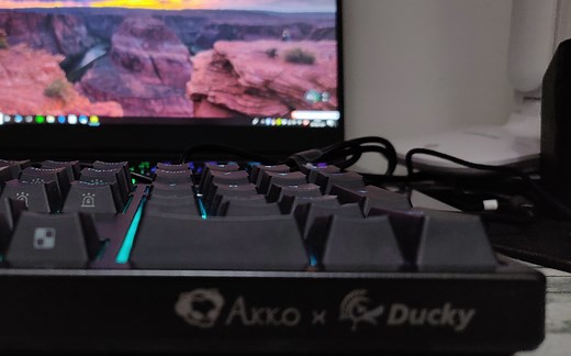 Akko×Ducky ZERO 3108 S 茶轴机械键盘RGB灯效演示